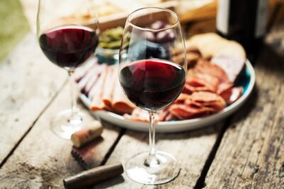 Between the Lines Cheese and Charcuterie Picnic - What You Get for $33.80: Wine Samples Plus Cheese and Charcuterie
