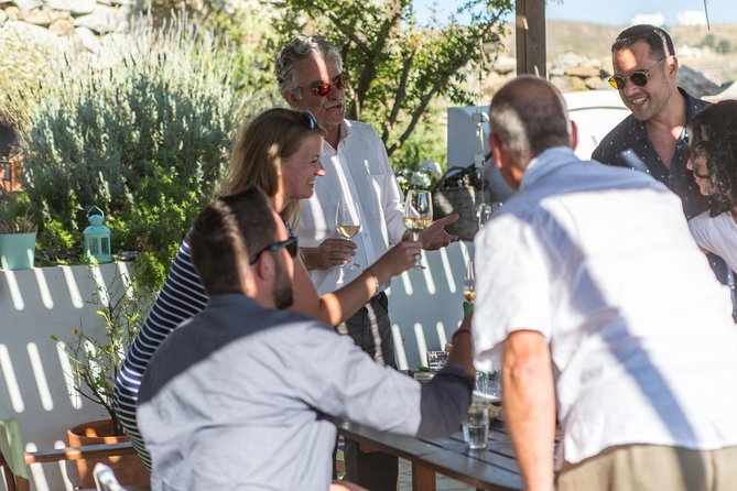 Cheese & Wine Trails - Naxos - The tasting at the end: 3 wines, plus grape mark spirits