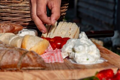 Czech garnet panning, scenic drive, farm & cheese, lunch & beer - Goat farm time: meeting the farmer and tasting the cheese