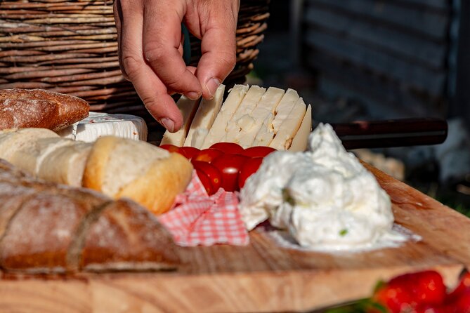 Czech garnet panning, scenic drive, farm & cheese, lunch & beer - Goat farm time: meeting the farmer and tasting the cheese