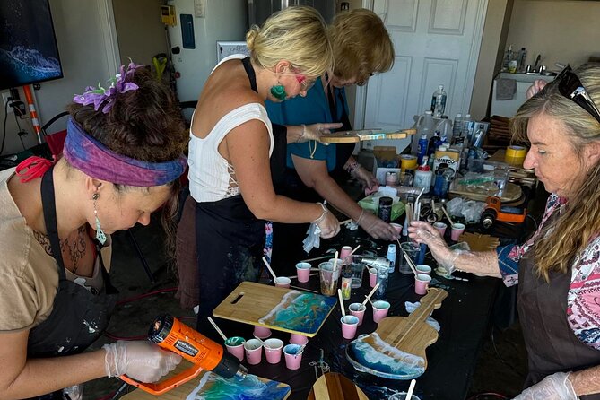 Epoxy Resin Cheese Board Art Class - Curing and pickup: plan for a next-day finish