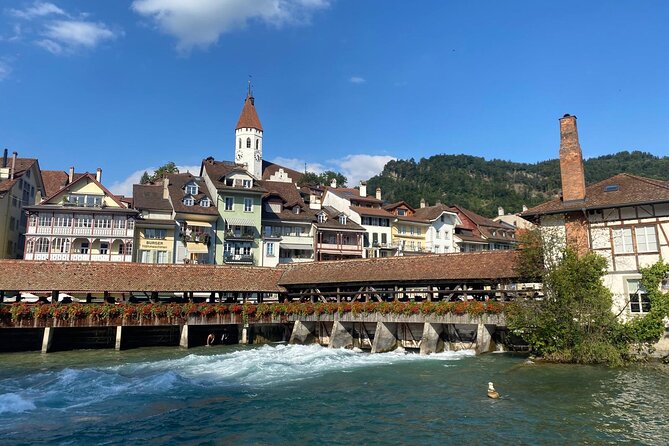 From Basel: Thun Tour, Beatus Caves, Lake Cruise & Cheese - Thun Old Town Walk and Thun Castle Views