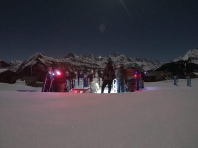 From Interlaken: Night Sledding with Cheese Fondue Dinner - The gondola ride up: your first taste of the mountains
