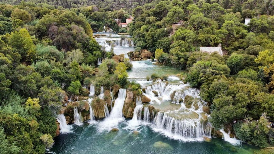 From Split: Krka Waterfalls with Wine & Cheese Tasting Tour - Skradin and the tasting at Sladić winery: wine plus real food pairing