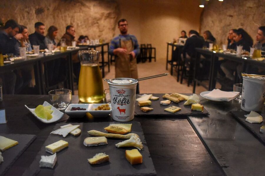 From Valencia: Guided Cheese Factory Tour with Wine Tasting - Pedrones Cheese Factory: Three Brothers and Goat Milk Caves