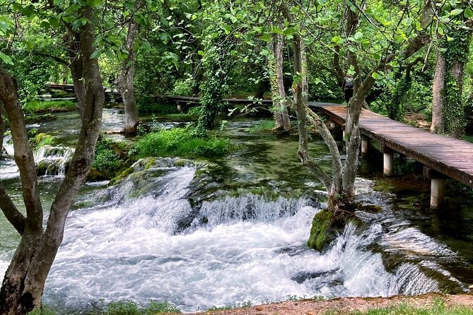 Krka Waterfalls & Wine and Cheese Tasting Tour from Split - Beach Time at the River’s Edge (When Swimming in the Park Isn’t Possible)