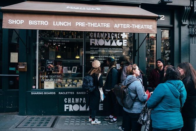 London Cheese Crawl & Walking Tour - Soho at Lina Stores: drunk cheeses and wine pairing