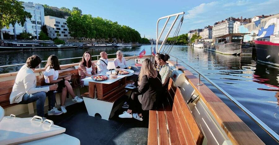 Lyon: City Cruise with Charcuterie, Cheese, and Wine - The view plan: Fourvière, Croix-Rousse slopes, the conservatory, and Confluence
