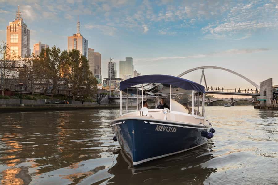 Melbourne: Private Yarra River Cruise w/ Cheese & Wine - Docklands departure and how the 90 minutes flow