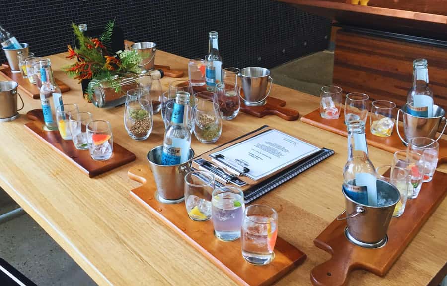Melbourne: Yarra Valley Wine, Choc, Farm Fresh, Gin Tour - Yering Farm: a calmer tasting with apple cider in the mix