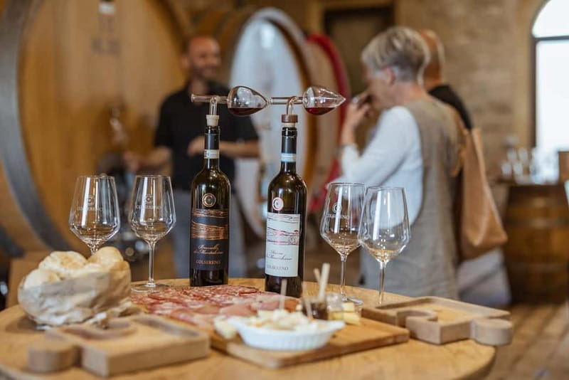 MONTALCINO : Wine Tasting with Tuscan Cold Cuts and Cheese - Warm Homemade Bread and Tuscan Olive Oil: Your Flavor Warm-Up