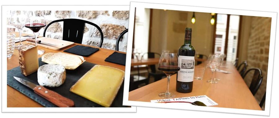 Paris: Wine and Cheese Pairing - The tasting itself: 4 French wines and 4 cheese pairings