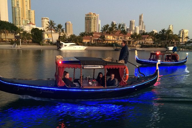 Private, luxury Gold Coast Gondola cruise with cheese & wine - Meeting at the JW Marriott marina: where your night starts