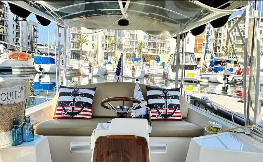 Romantic Boat Cruise with Wine & Cheese or Surprise Dinner - Sunset power moves around the jetty and marina wildlife
