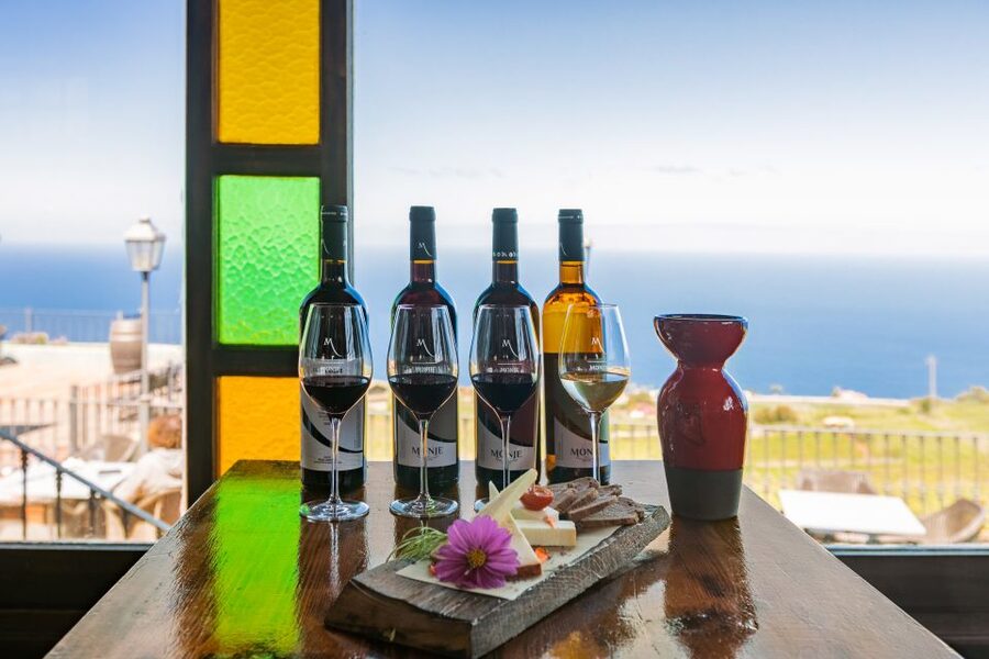 Tacoronte: Guided Winery Tour with Wine and Cheese Tastings - Bodegas Monje in El Sauzal: the setting does half the work