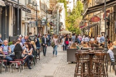 Wine tasting in Bucharest Old town - bonus cheese platter - Nighttime Old Town walk from the National Theatre