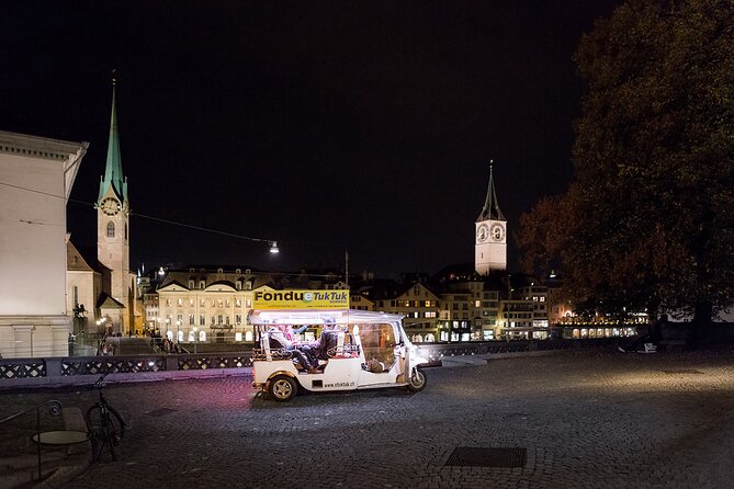 Zurich eTukTuk Private Tour - with Cheese Fondue and Wine - Fraumünster and Grossmünster: church stops that aren’t just window dressing