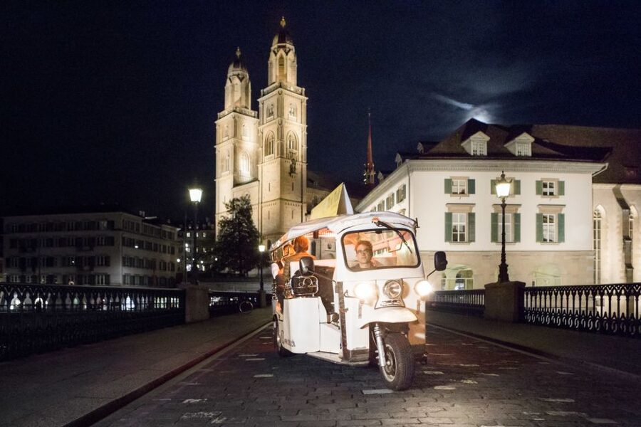 Zurich: Swiss Cheese Fondue and Wine e-Tuk-Tuk Tour - Price and value in Zurich terms